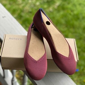 *never worn* Rothy’s “The Flat” in Rose Double Stitch